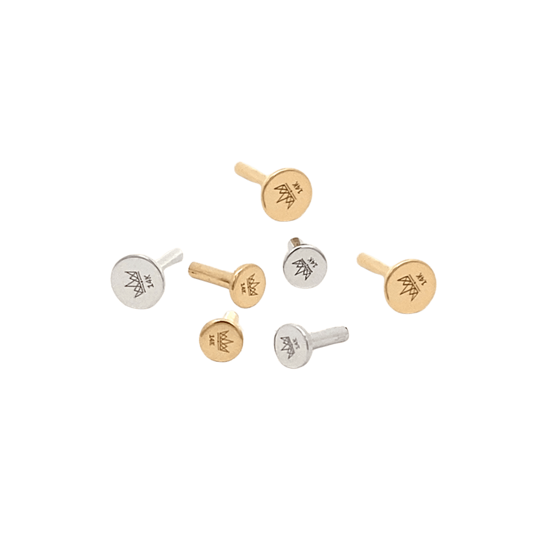 14k Gold Dauphyne Threadless Labret