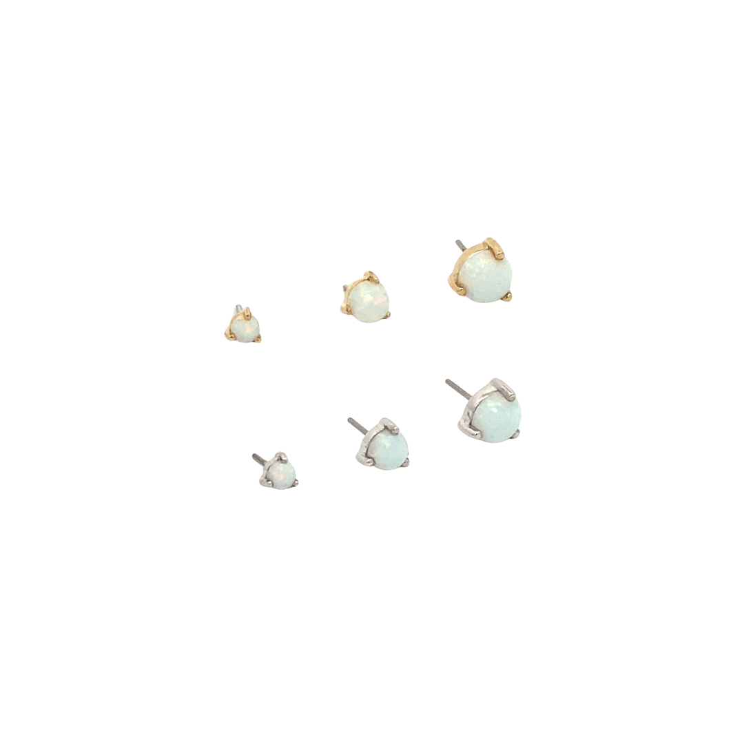 14K Gold Opal - October Threadless Top