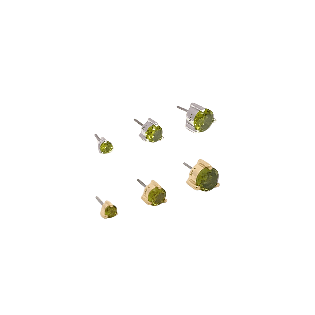 14K Gold Peridot - August Threadless Top