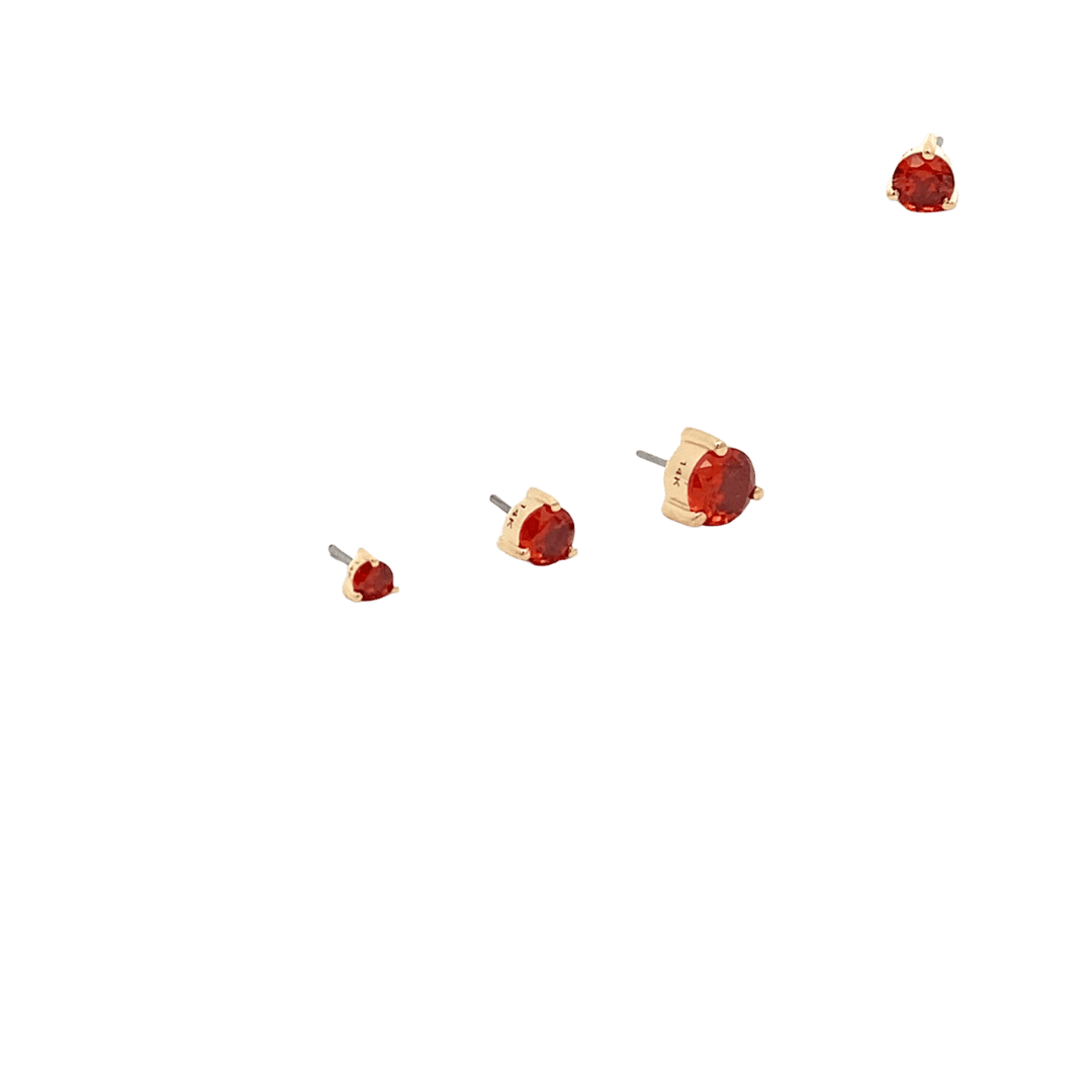 14K Gold Ruby - July Threadless Top