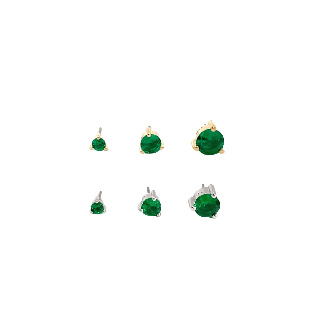 14K Gold Emerald - May Threadless Top