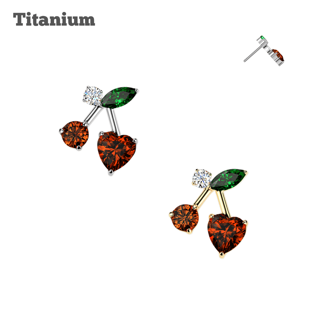 Titanium Cherry Threadless Top