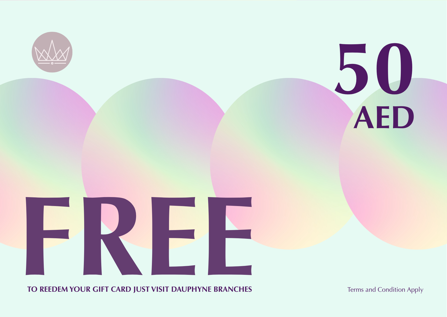 GIFT CARD 250AED + FREE 50AED