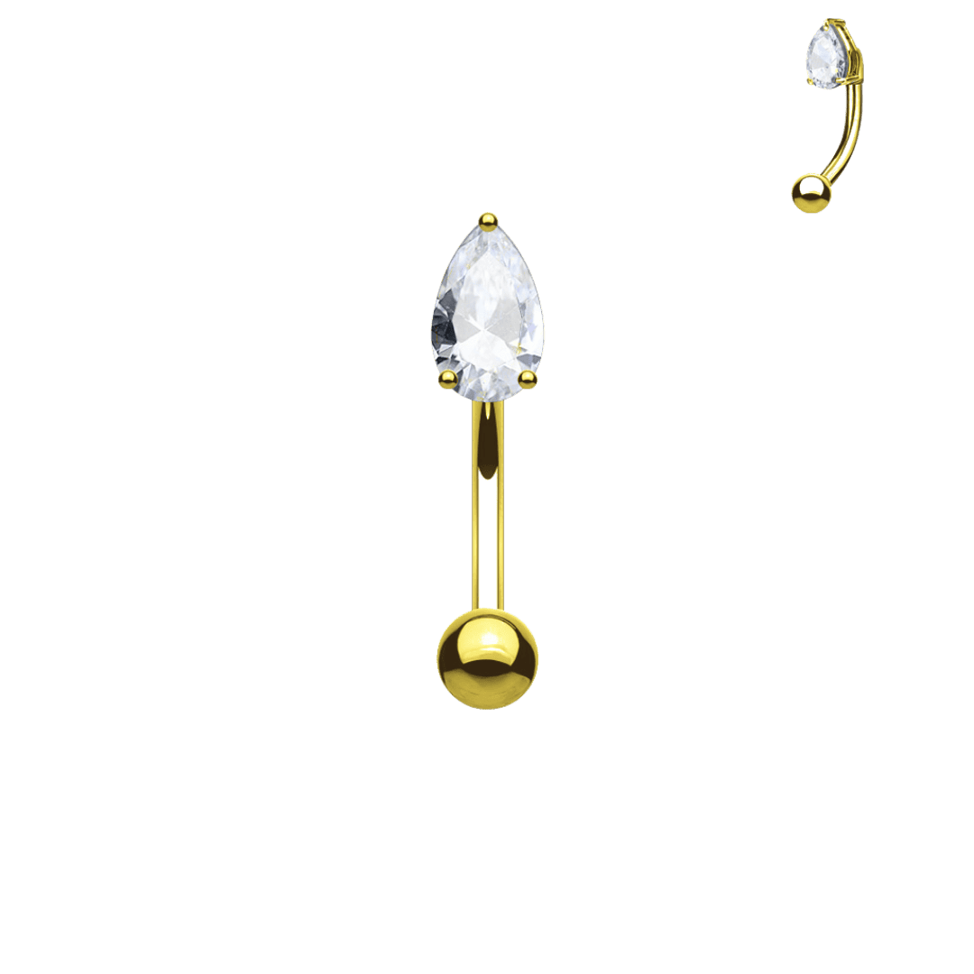 Pear Gem Rook Barbell