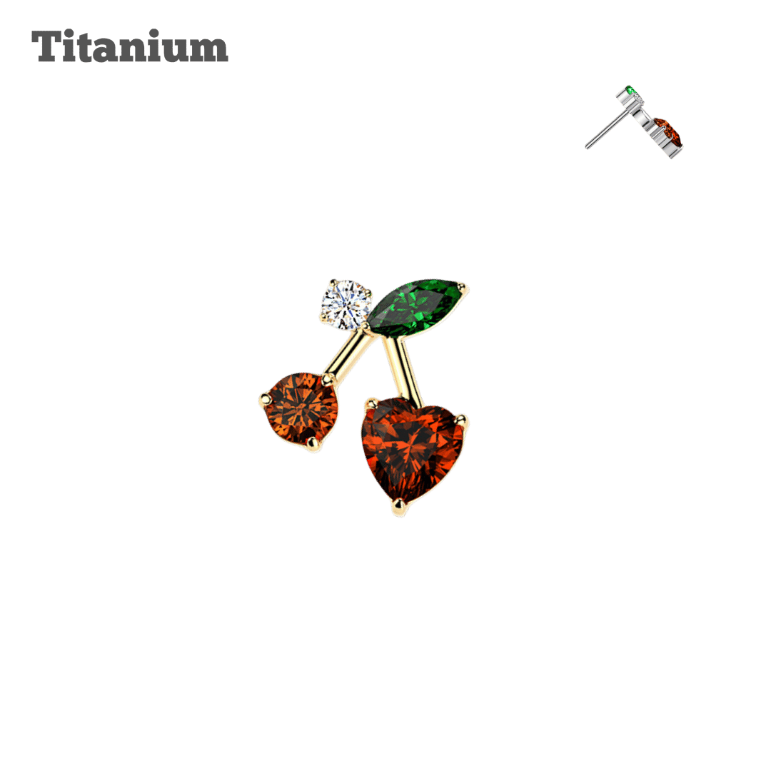 Titanium Cherry Threadless Top