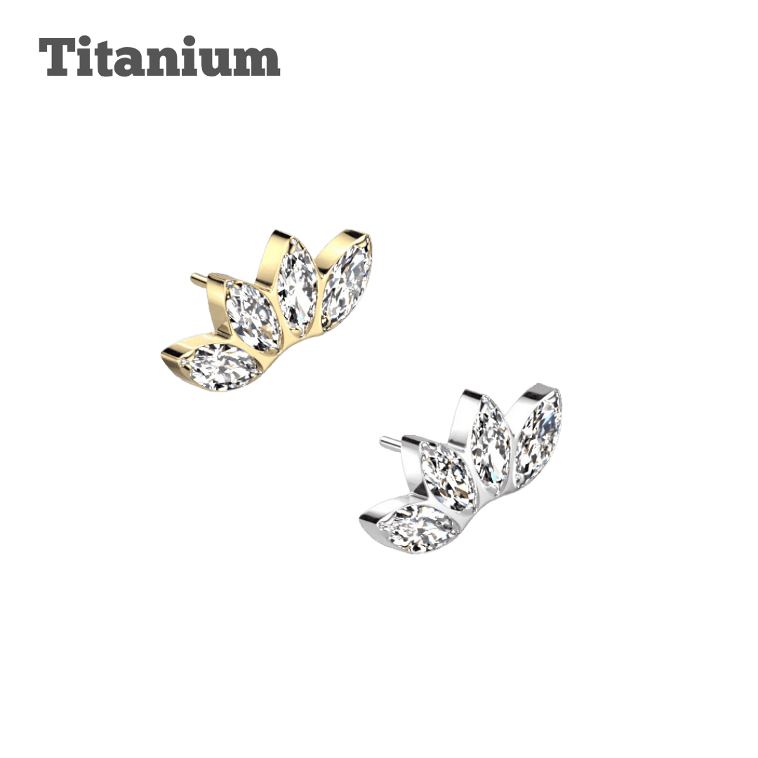 Titanium 4 Marquis Threadless Top