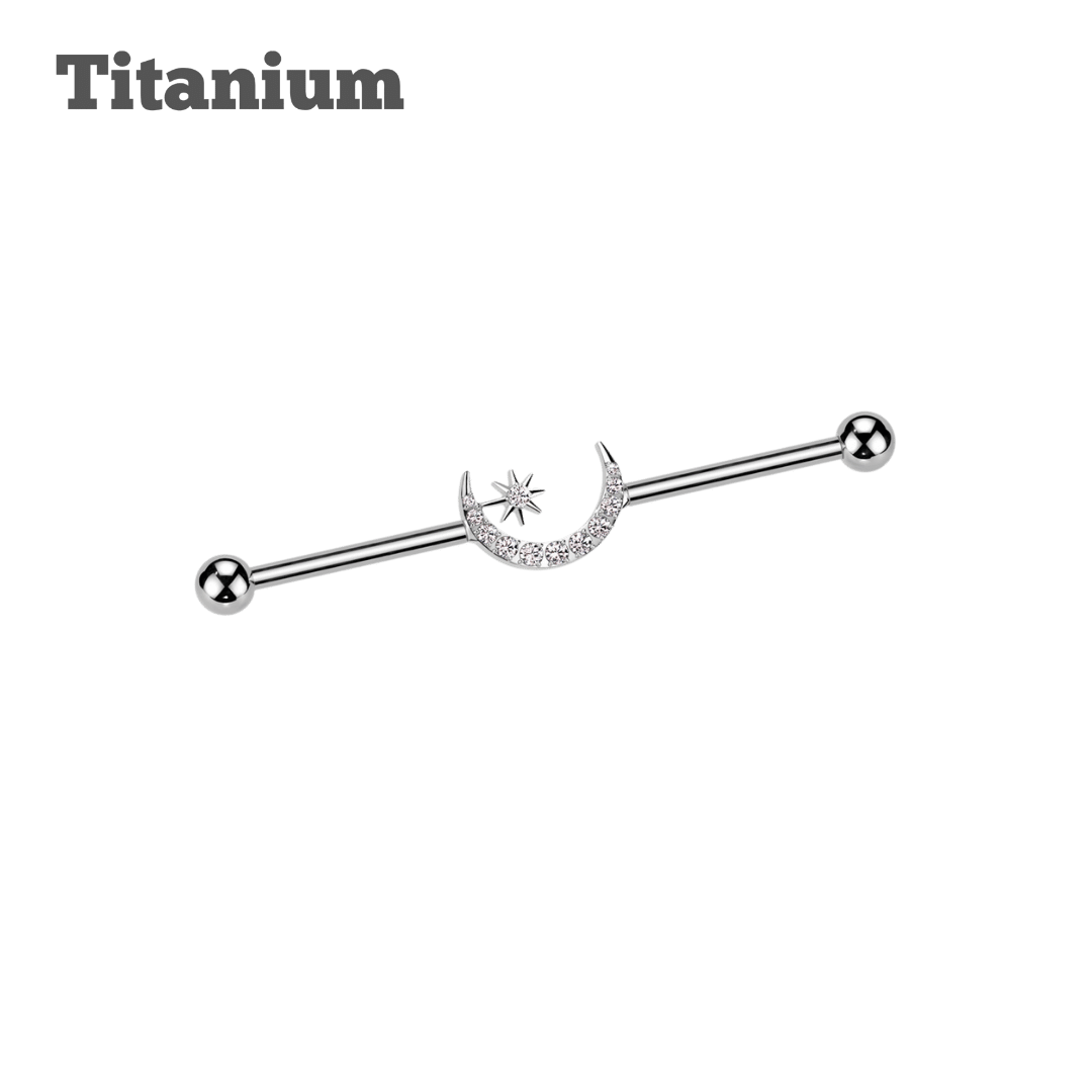 Titanium Astra Threaded Industrial Barbell