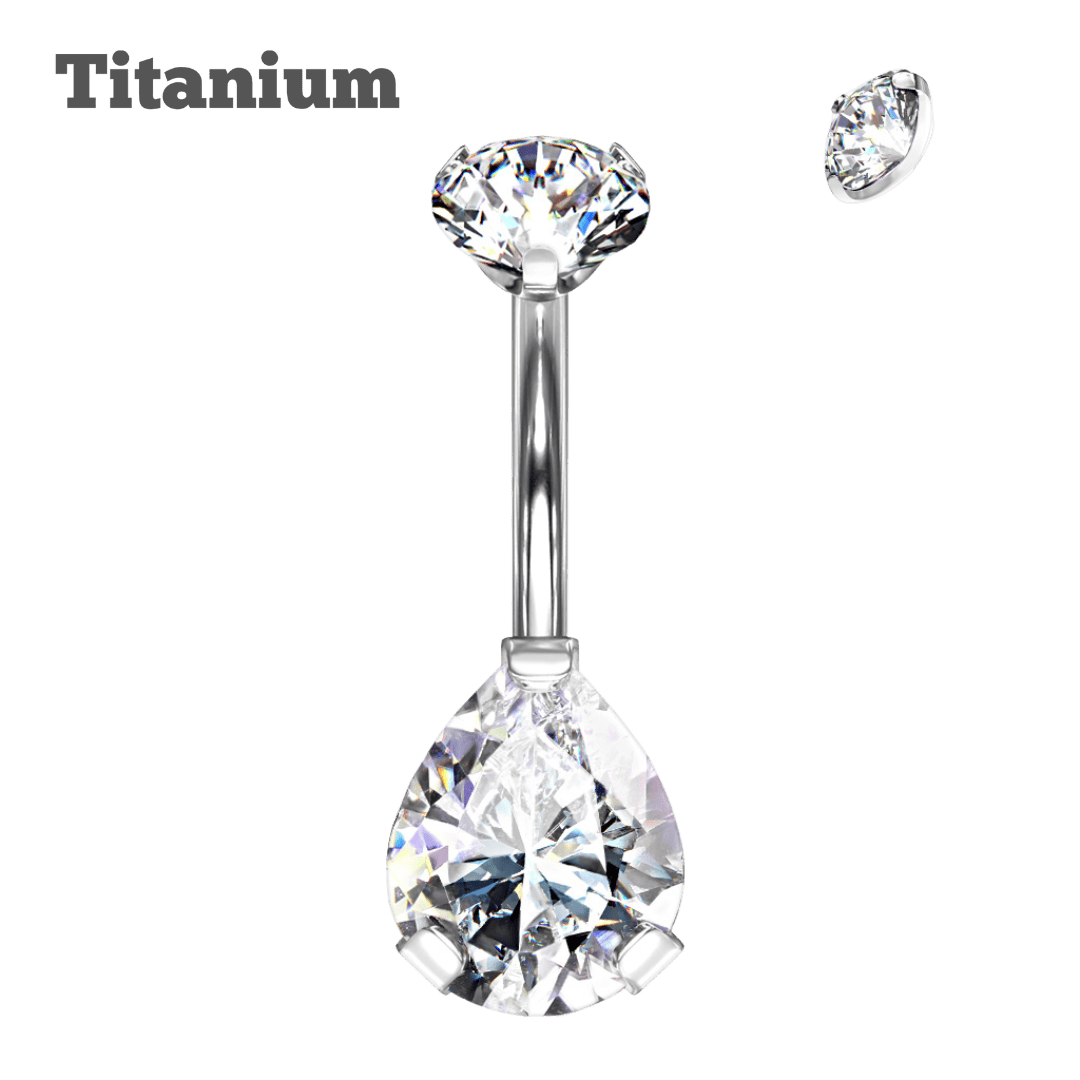 Titanium Teardrop Belly Barbell1