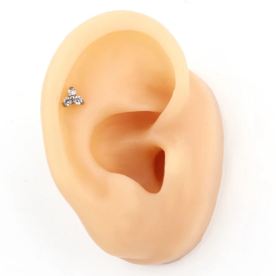 التيتانيوم الثالوث كريستال جوهرة مترابطة Labret