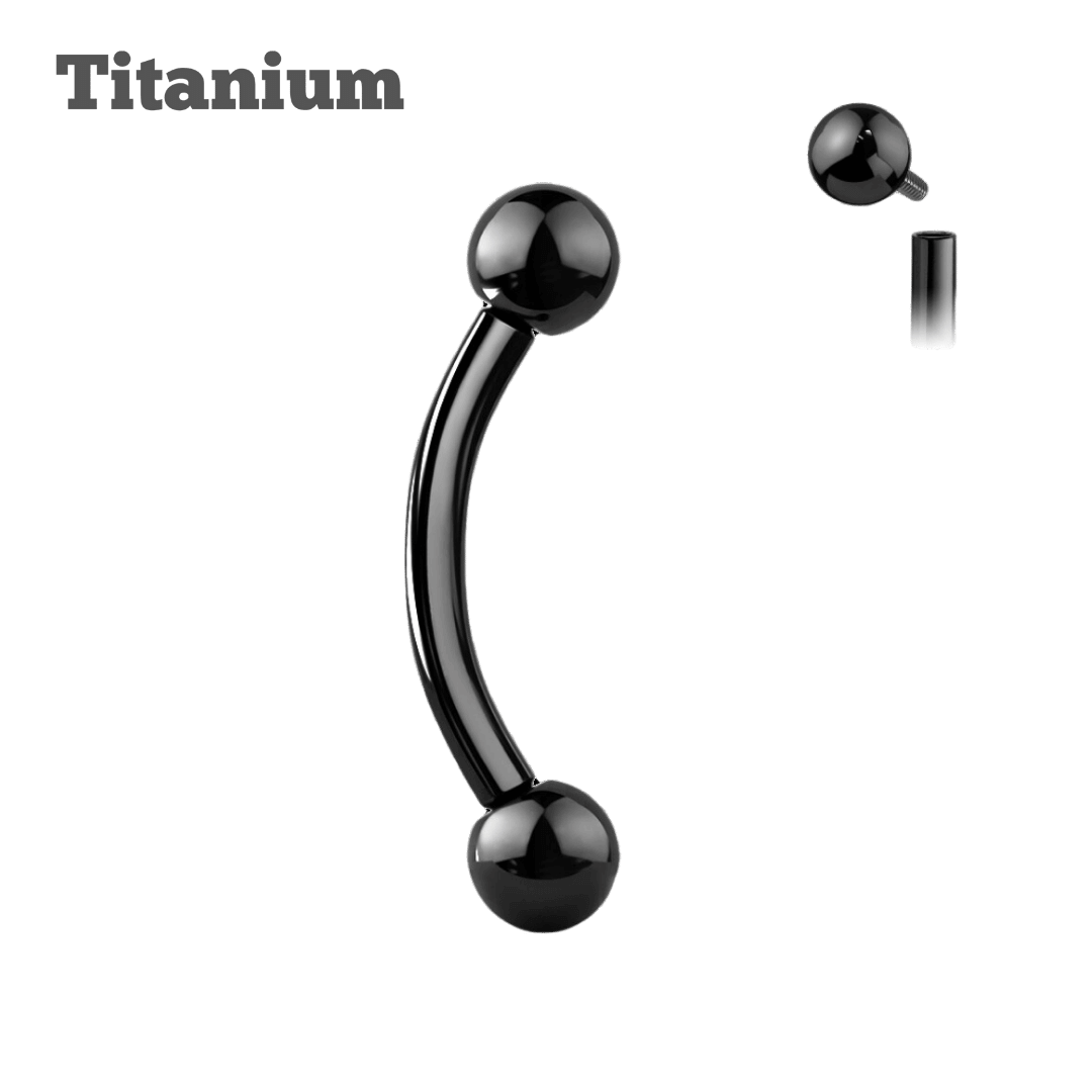 كرة من التيتانيوم تنتهي بالحديد المنحني الملولب داخليًا