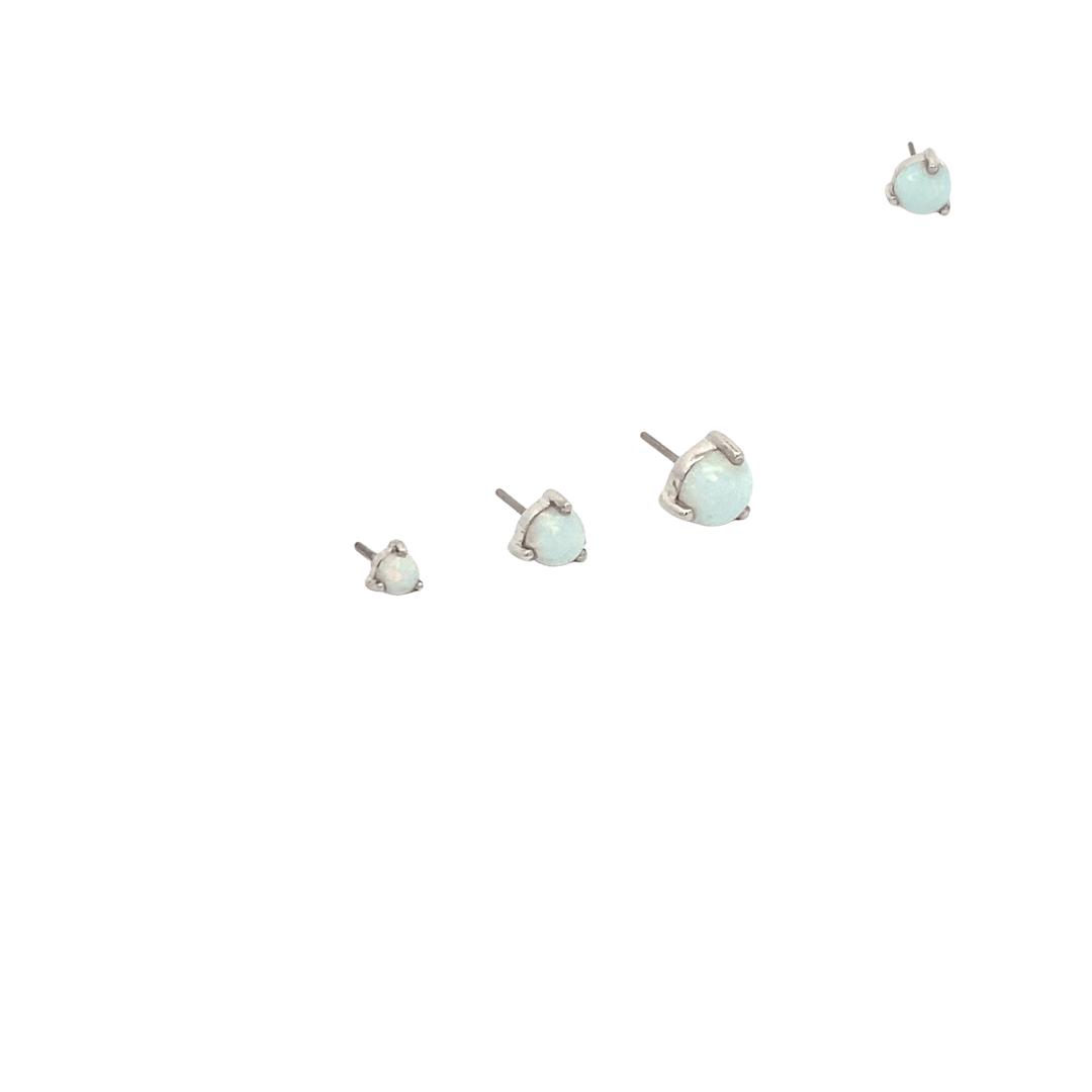 Set of earrings on a black background