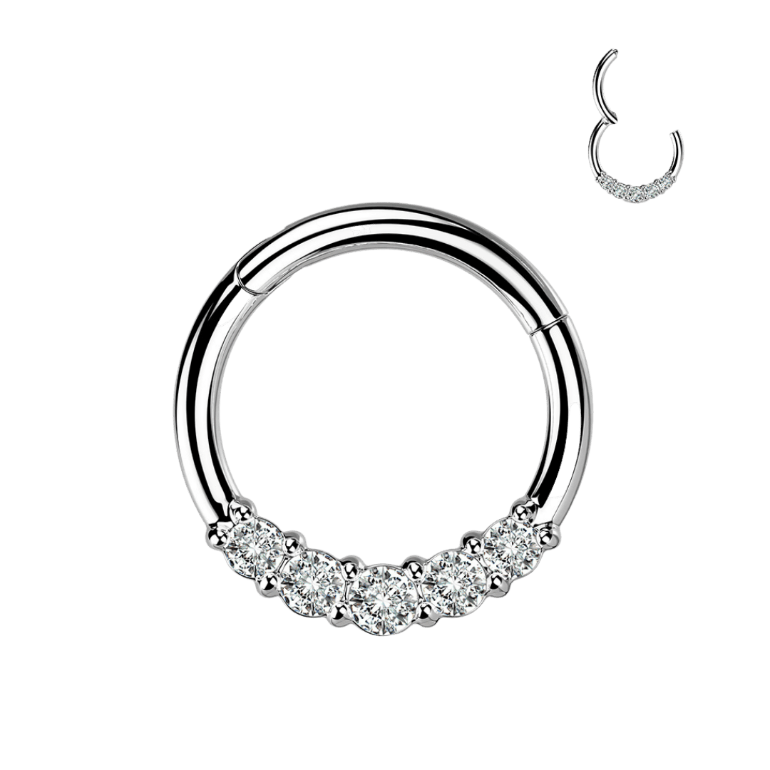 steel color anisah stainless steel hinged hoop