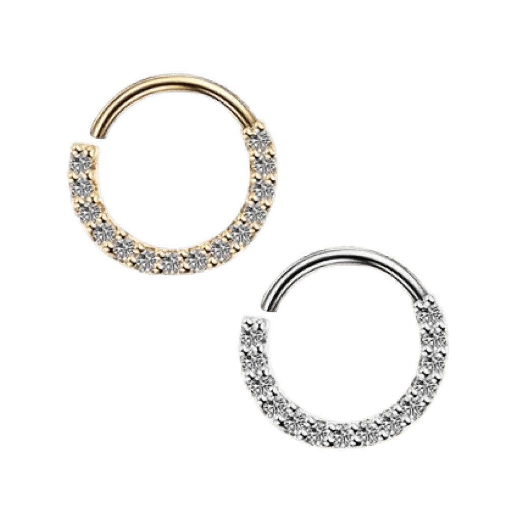 arielle seamless hoop stainles steel jewelry