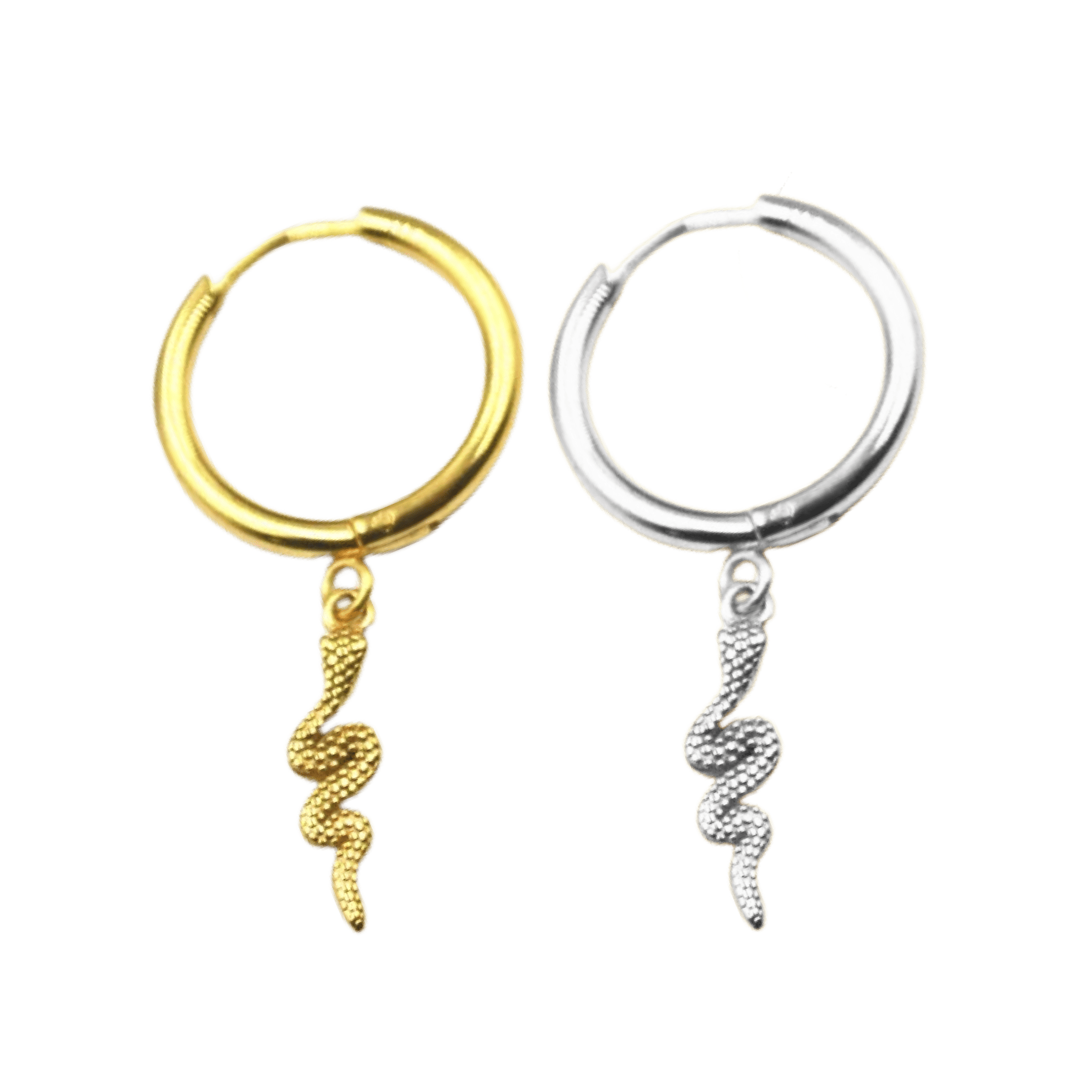 dangling snake clicker stainless steel piercing jewelry