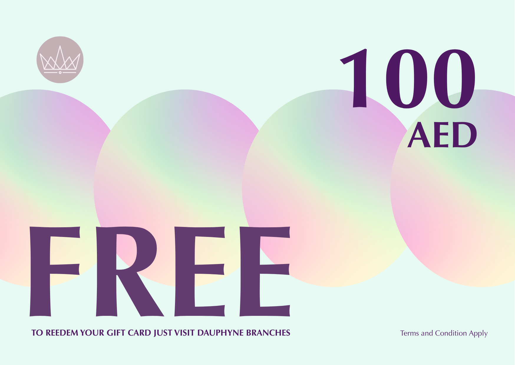 GIFT CARD 500AED + FREE 100AED
