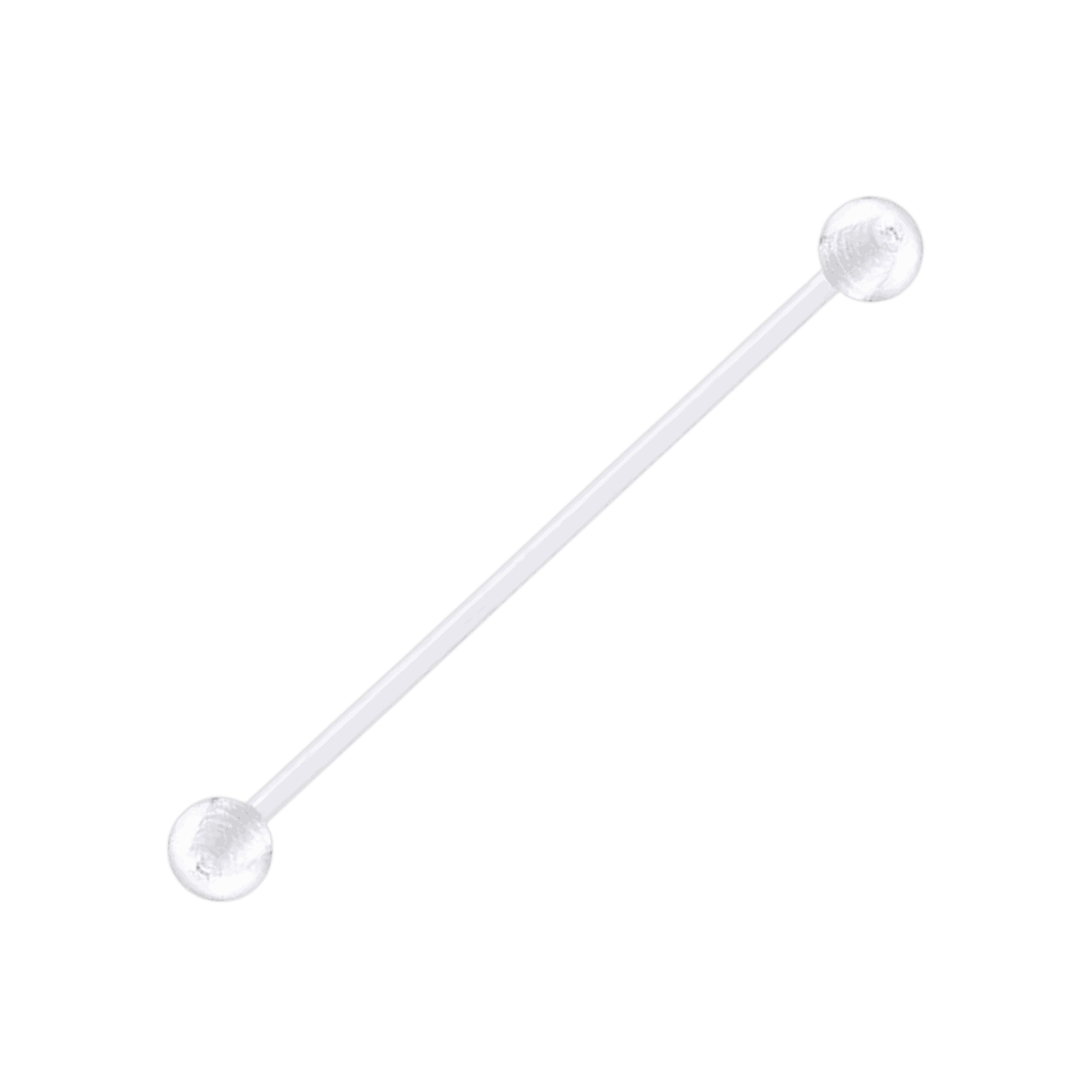 silicon plastic barbell industrial piercing jewelry