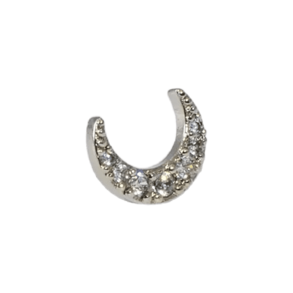 moon cz dermal anchor top jewelry