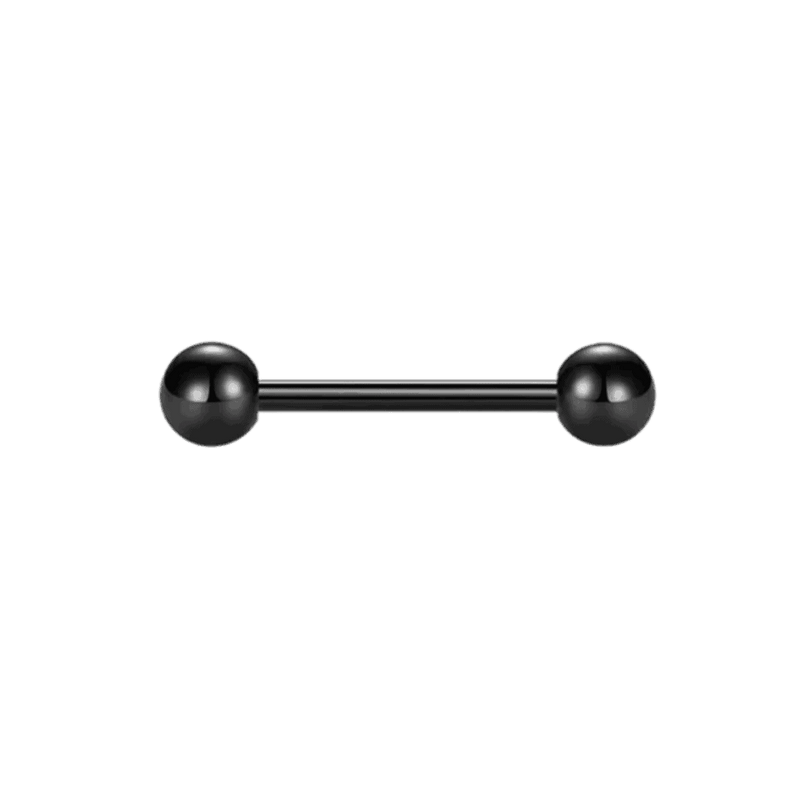 black color ball ends straight barbell