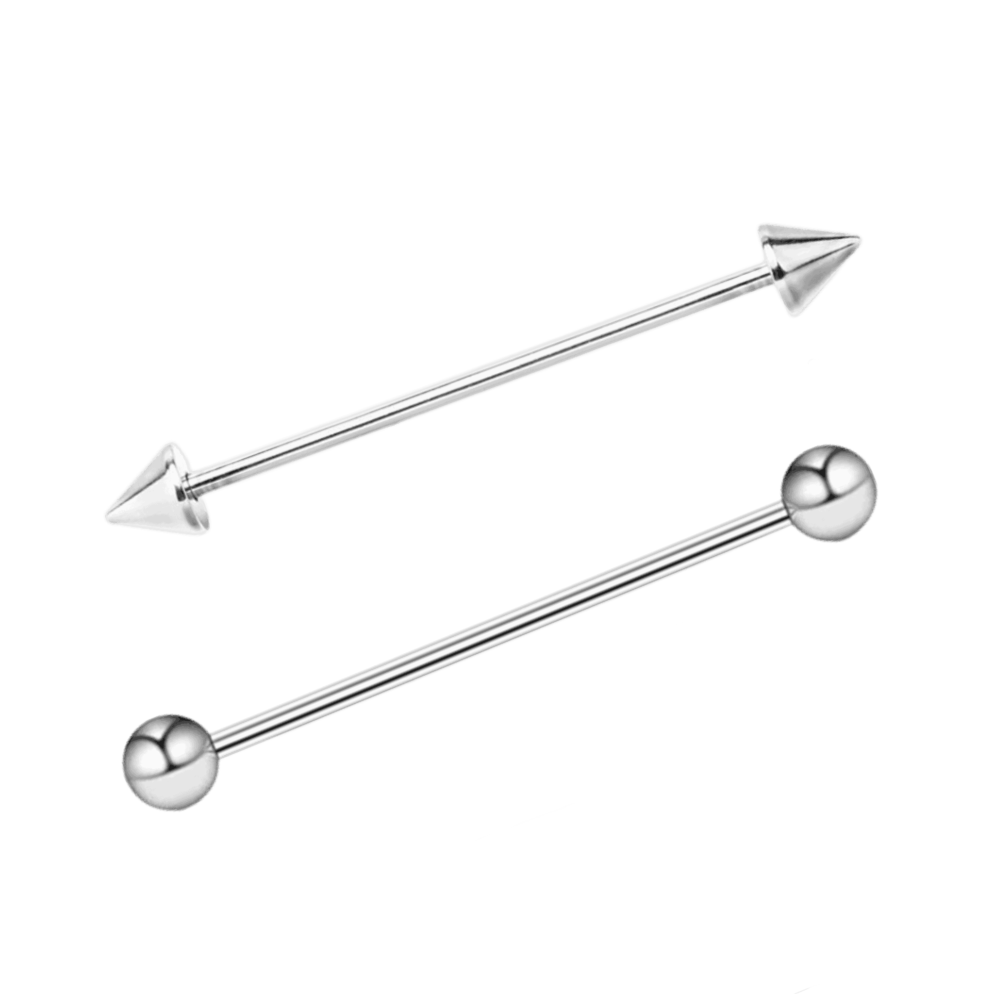 stainless steel plain industrial barbell