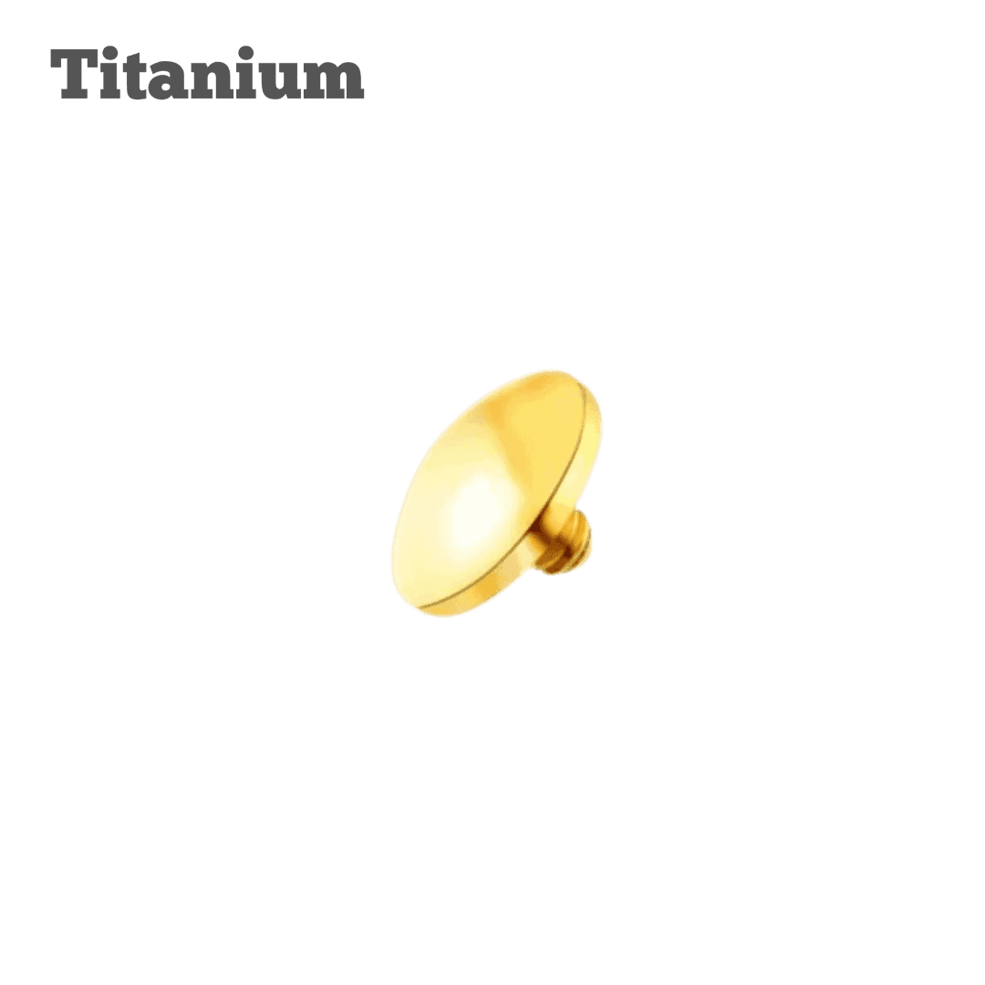 Plain Round Titanium Dermal Top