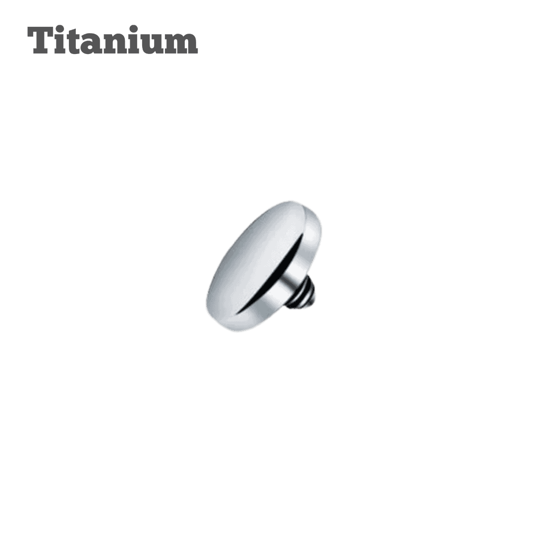 Plain Round Titanium Dermal Top