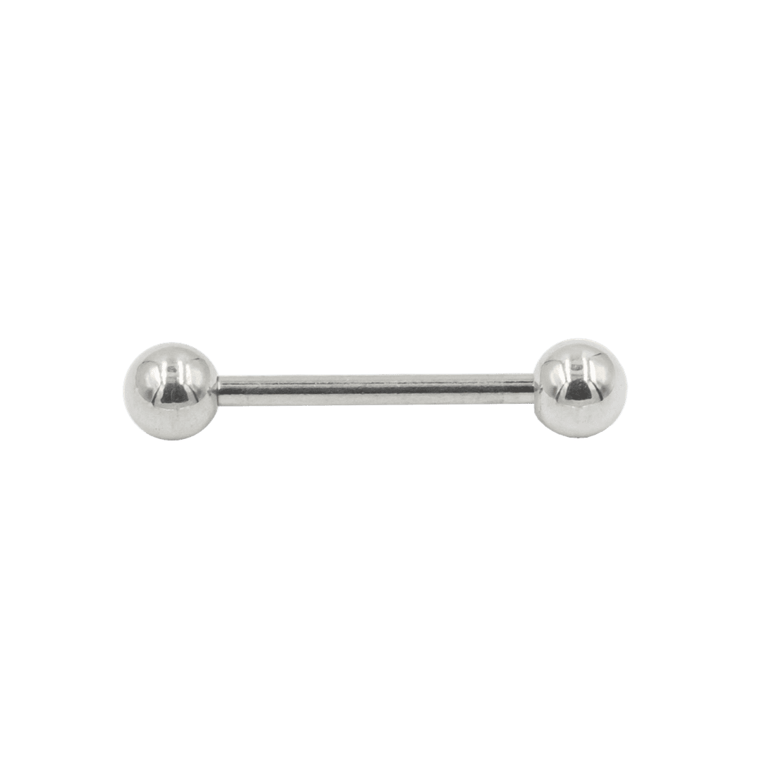 steel color plain ball ends nipple barbell