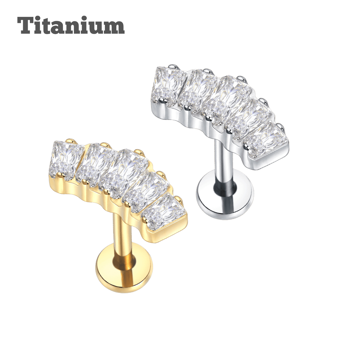 helix piercing jewelry Samira Titanium Threaded labret