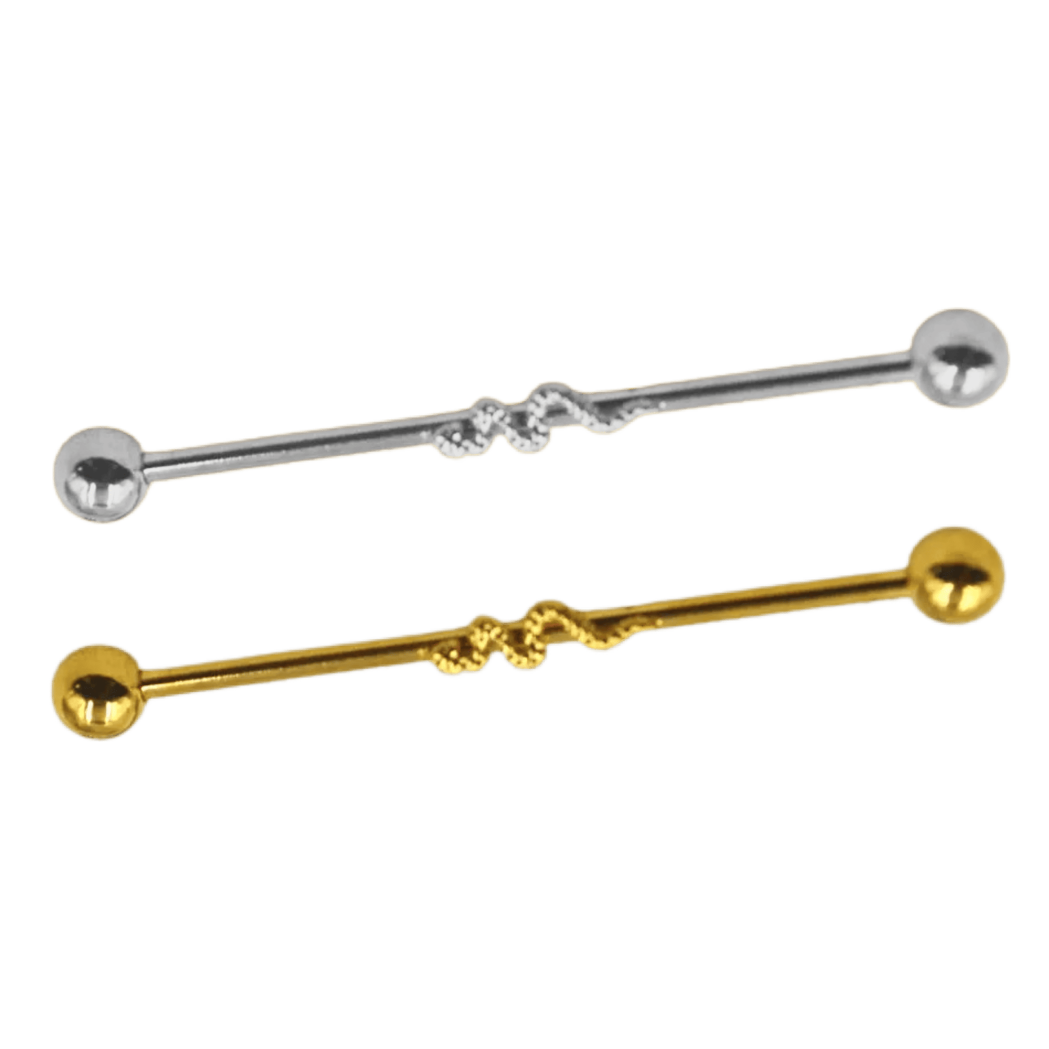 industrial piercing jewelry snake barbell