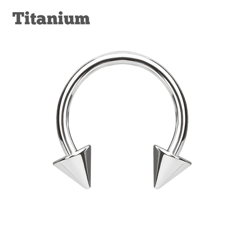 spike ends titanium horseshoe
