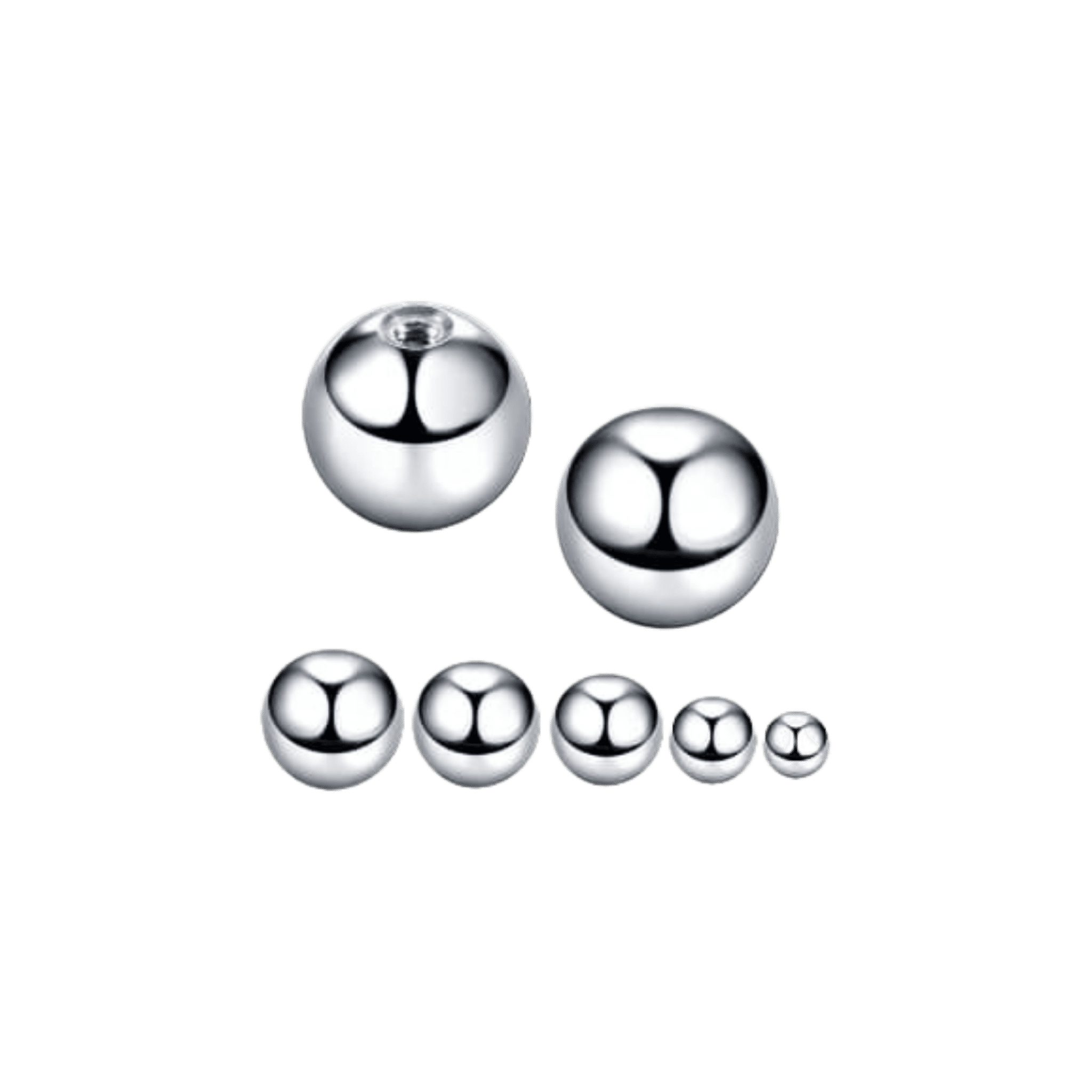 stainless steel ball ends spare parts for  barbell earrings