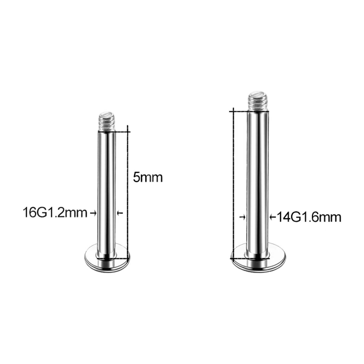 Stainless Steel Externally Threaded Labret
