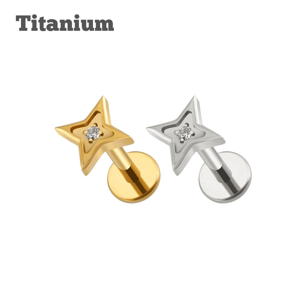 Starlight Titanium Threaded labret