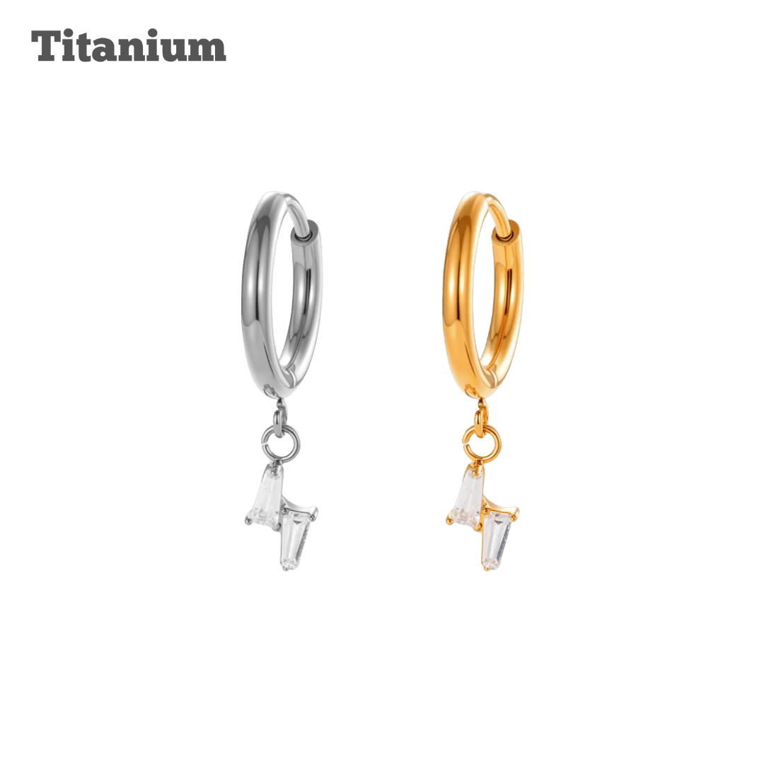 Titanium Audrey Hinged Hoop