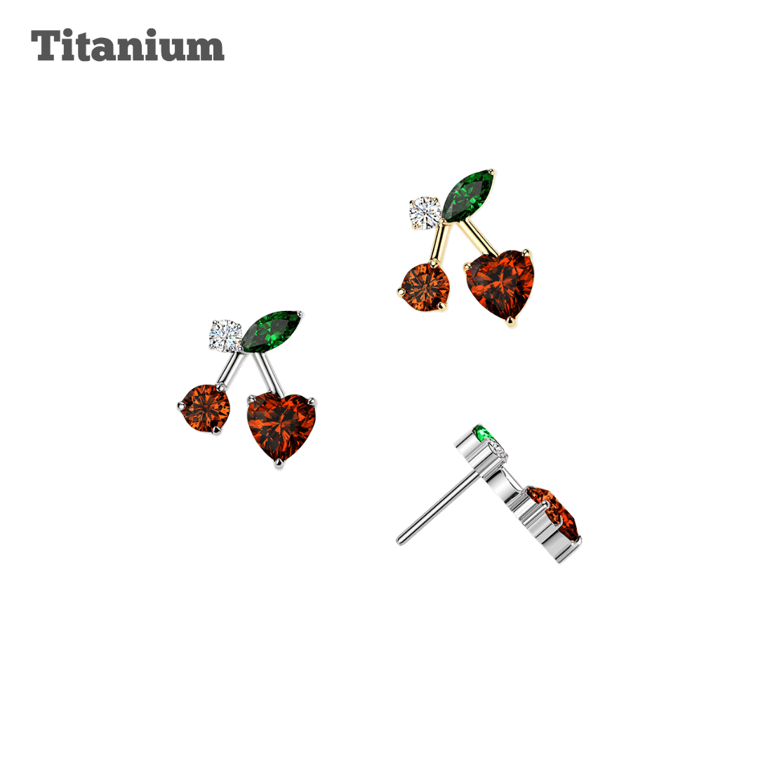 Titanium Cherry Threadless Top