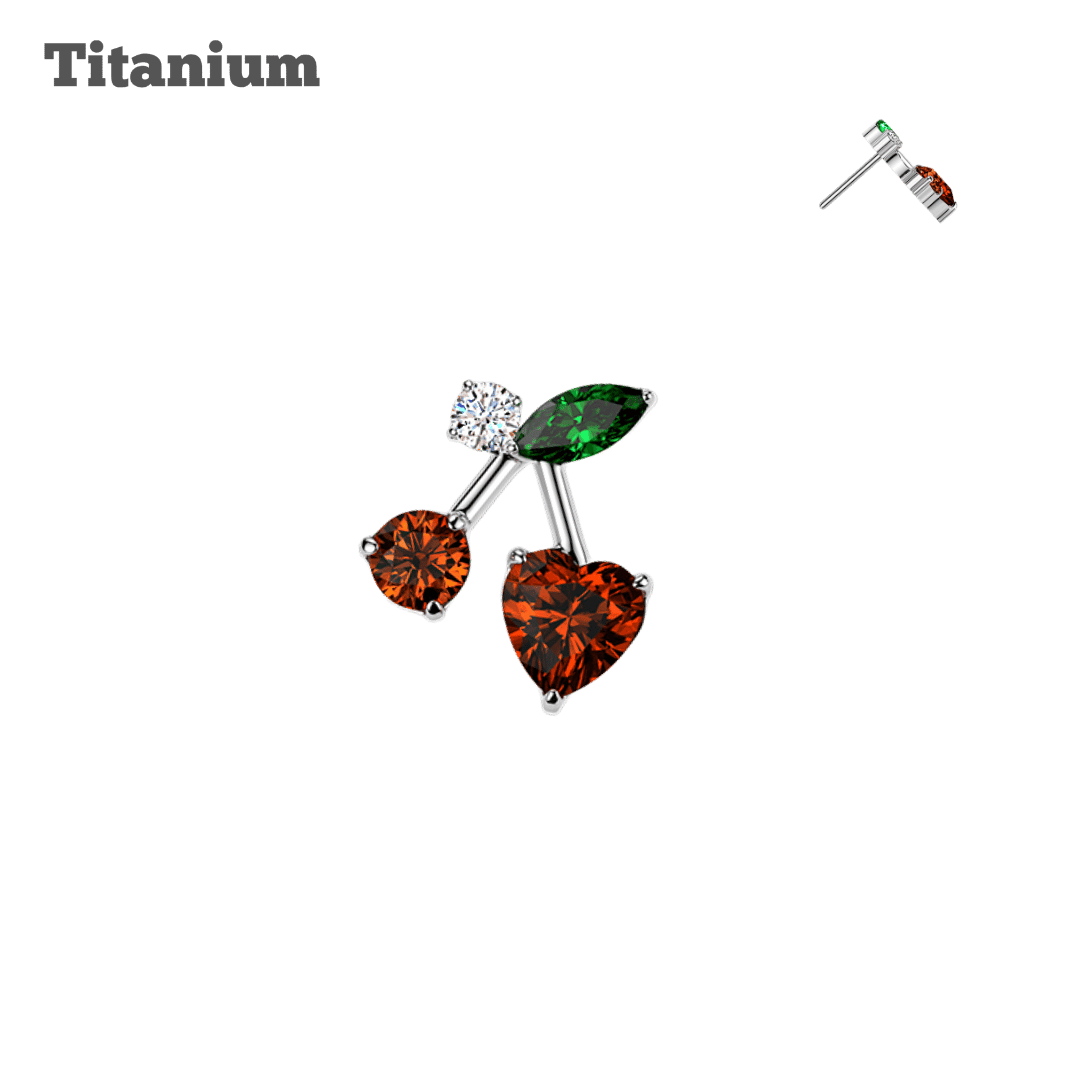 Titanium Cherry Threadless Top