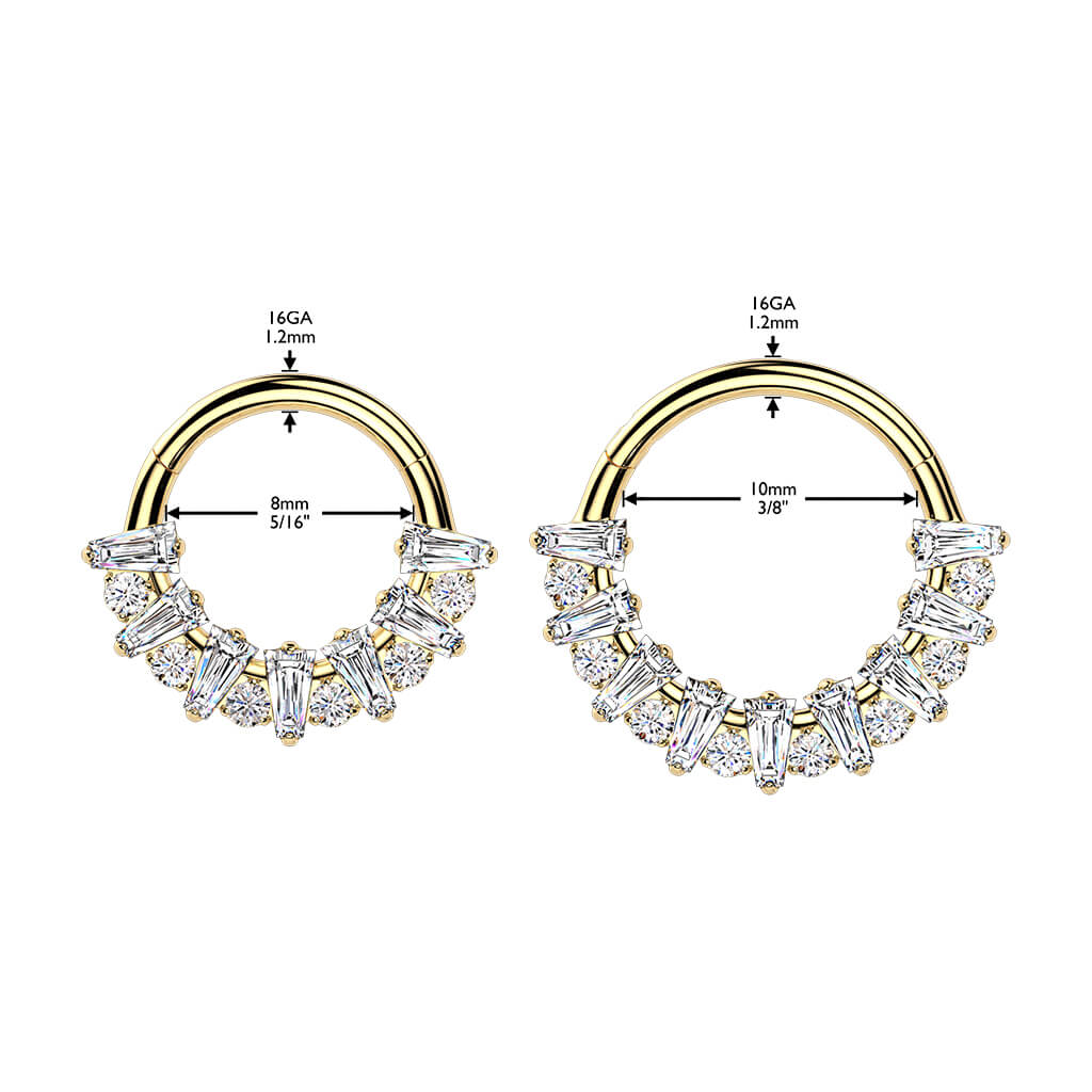 Titanium Seraphina Hinged Hoop