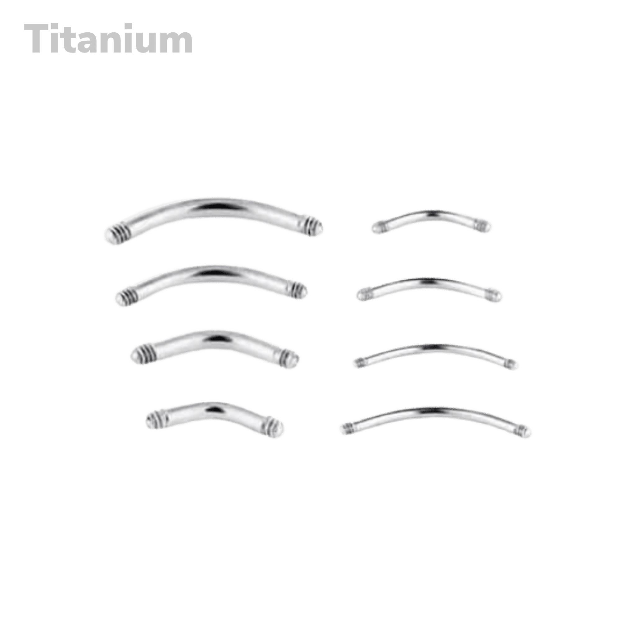 spare parts titanium curved bar