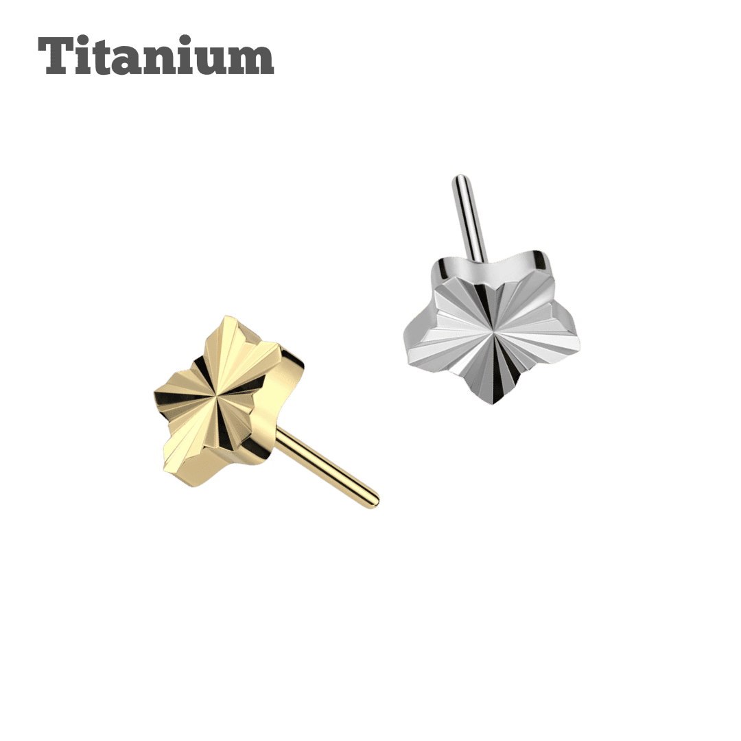 threadless top titanium diamond cut star design