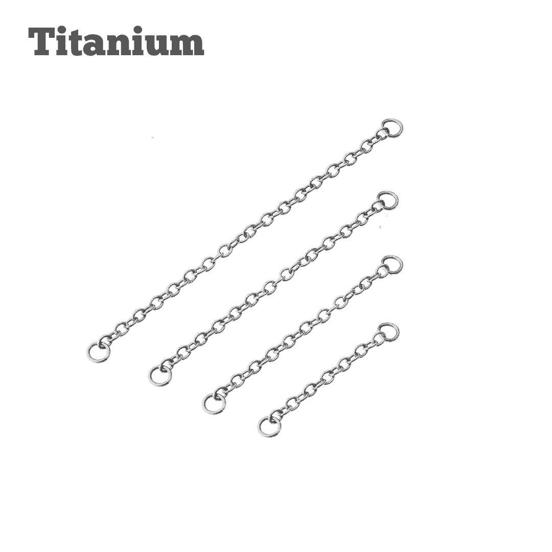 Titanium Plain Single Chain