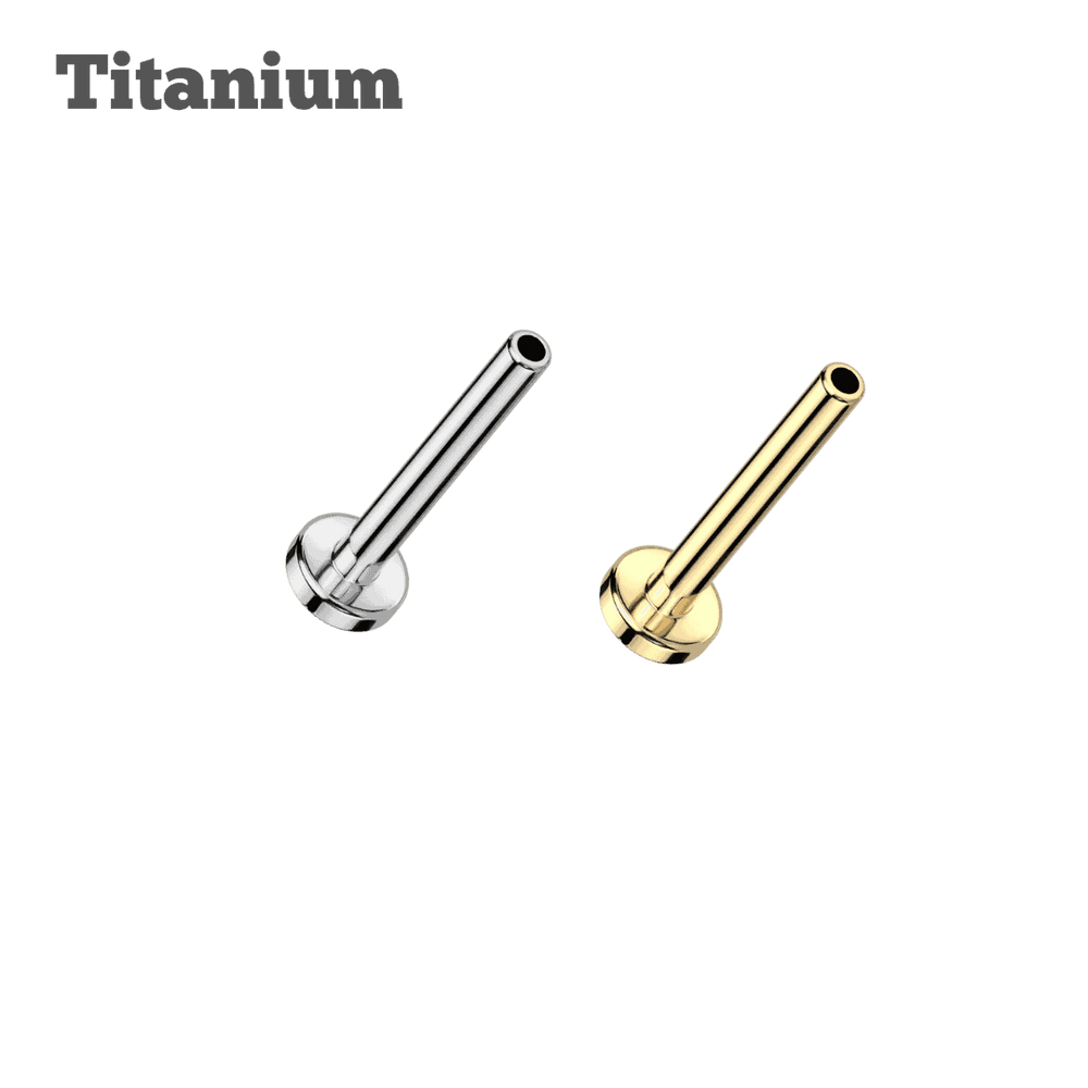 Titanium 3mm Round Back Threadless Labret Post