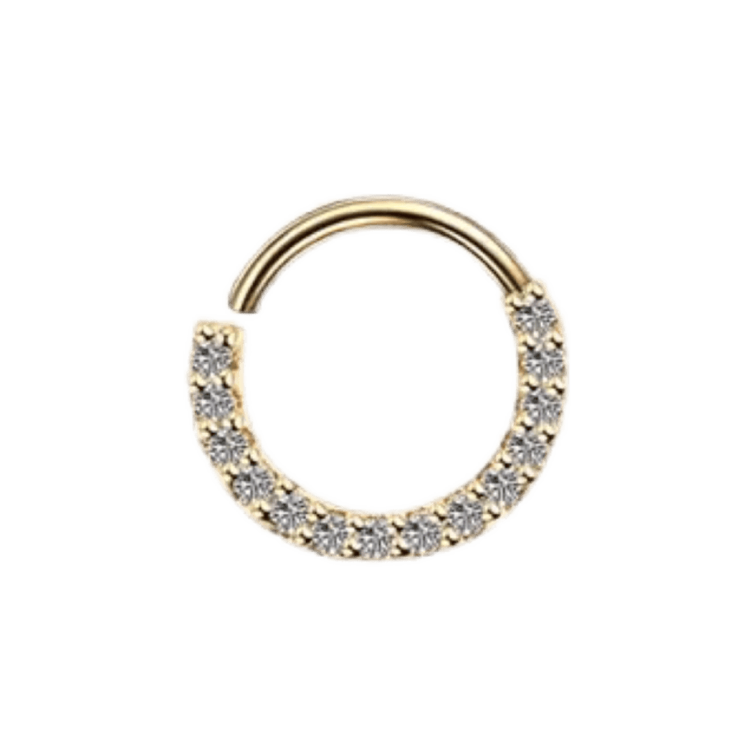 gold color arielle stainless steel seamless hoop