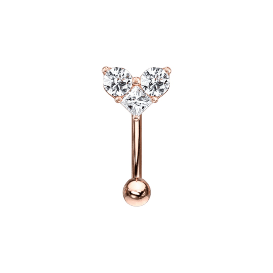 rook piercing jewelry rose gold