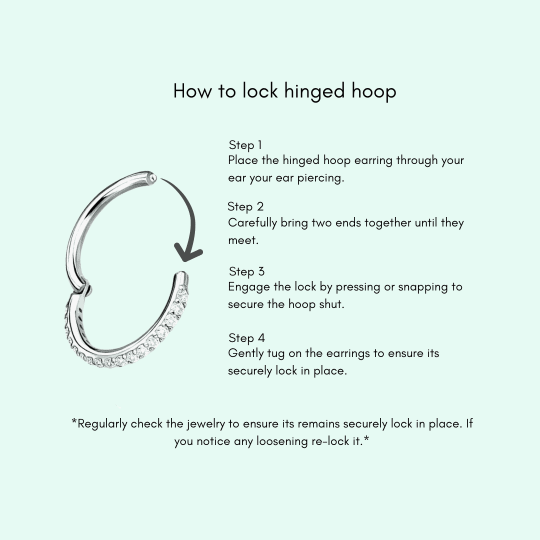 Loop Hoop Lock Titanium Outfacing Paved Hinged Hoop