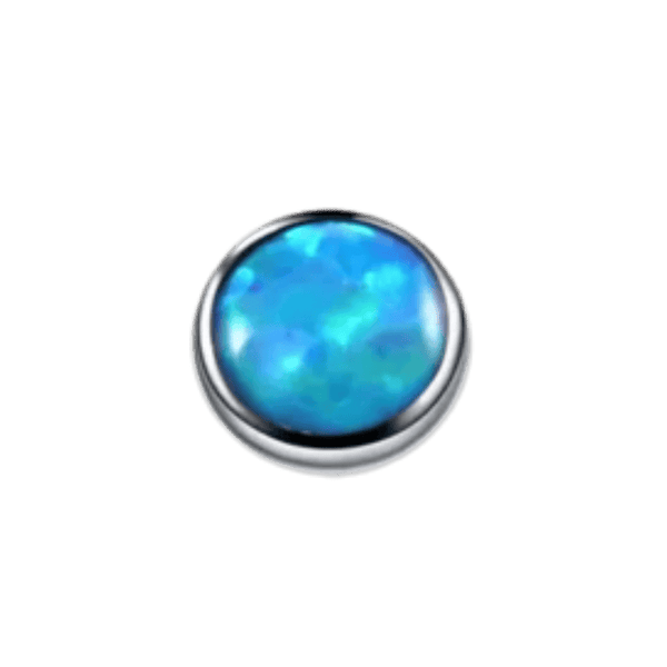 opal dermal anchor top blue gem