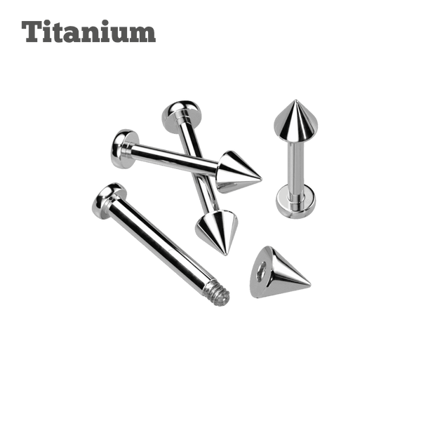 Spike Ends Threaded Titanium Labret